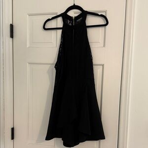 Fashion Nova Black Halter Jumpsuit